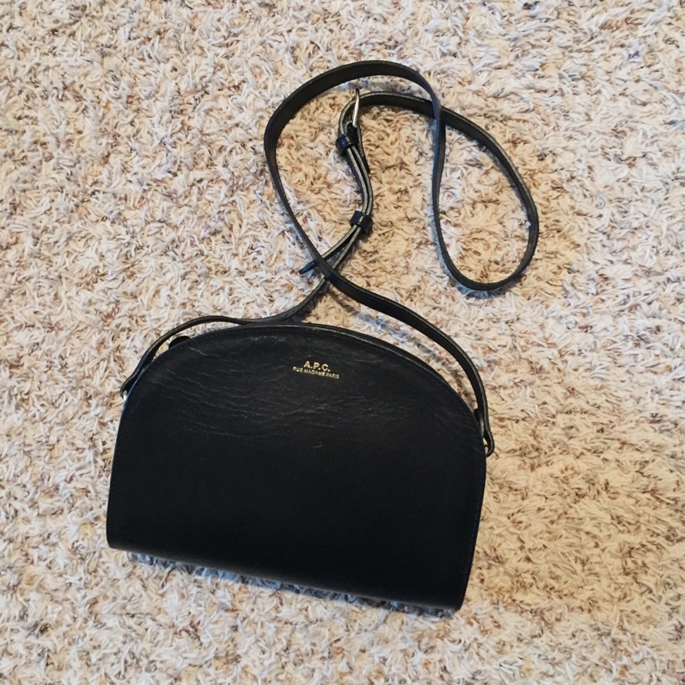 A.P.C. Half Moon / Demi Lune Black Bag